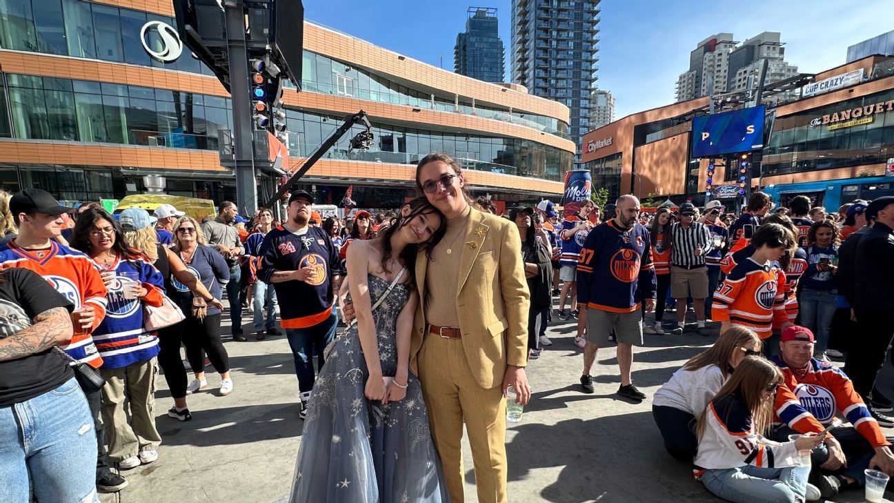 Couple skips prom to attend Stanley Cup Game 4 Couple skips prom to attend Stanley Cup Game 4