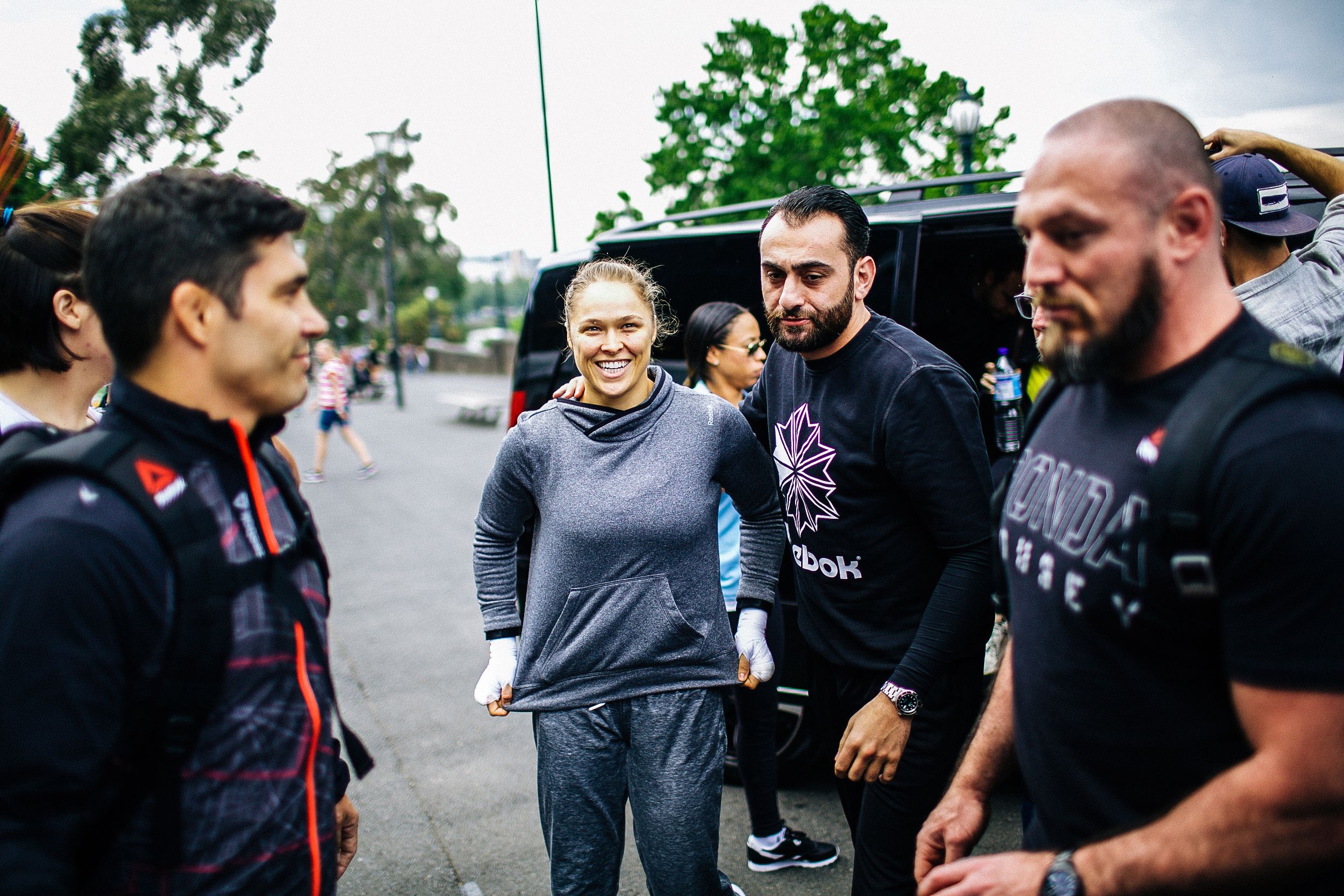 Photos behind the scenes with ronda rousey espn
